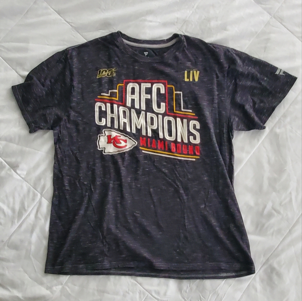 Kansas City Chiefs AFC Championship Tee Superbowl LIV (EUC)